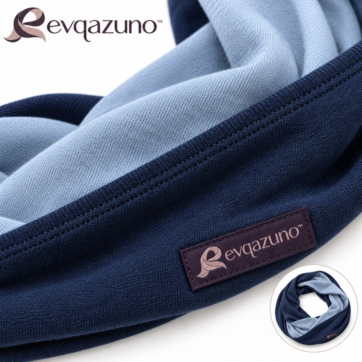 Evqazuno™ Navy Echo Reversible Loop Detail