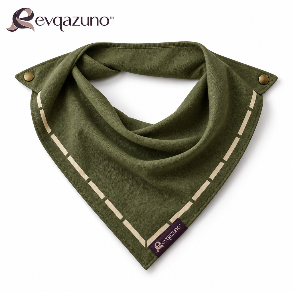 Evqazuno™ Olive Fold Snap Neckerchief Product