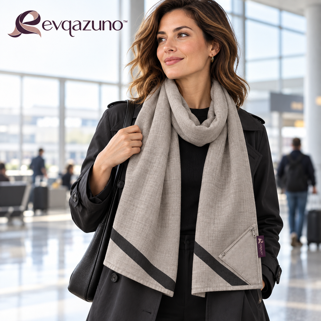Evqazuno™ Stone Foldaway City Scarf Styling